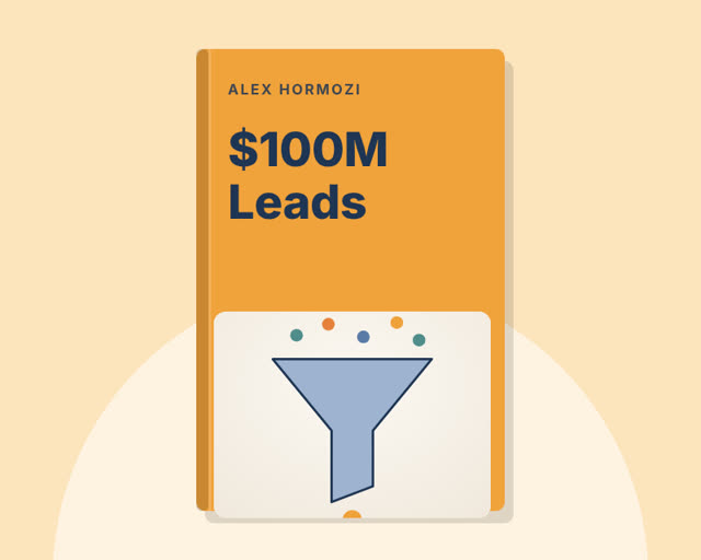 $100M Leads by Alex Hormozi — illustrated cover
