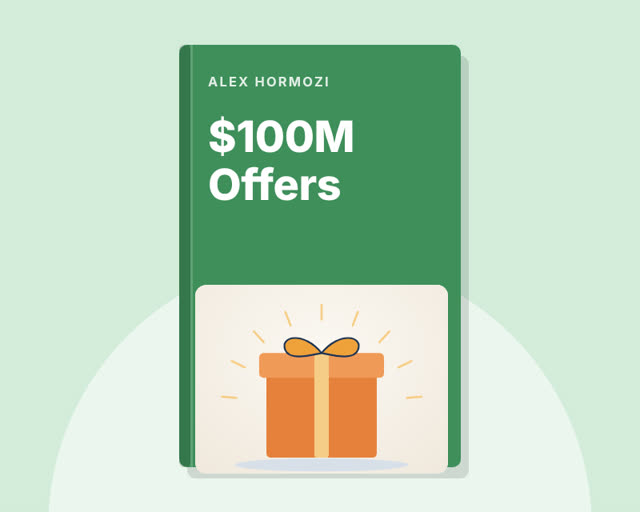 $100M Offers by Alex Hormozi — illustrated cover