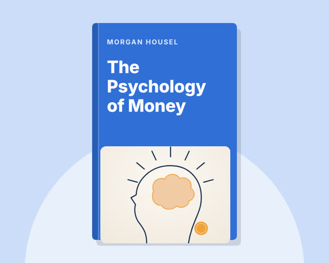 The Psychology of Money by Morgan Housel — illustrated cover